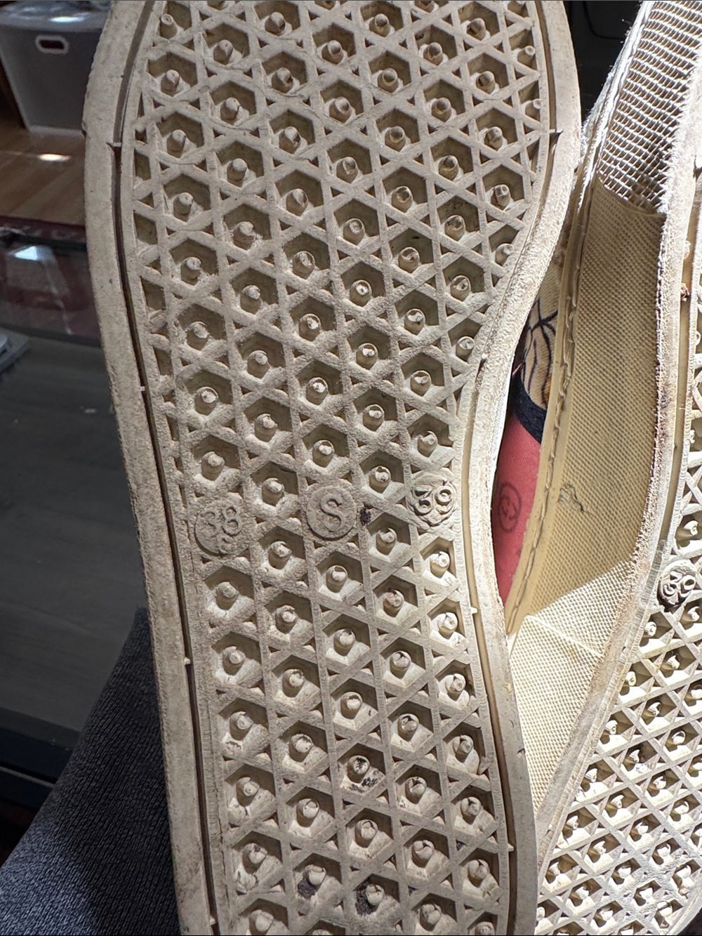 Pink Patterned Slip-On Canvas Sneakers - Picture 6 of 7